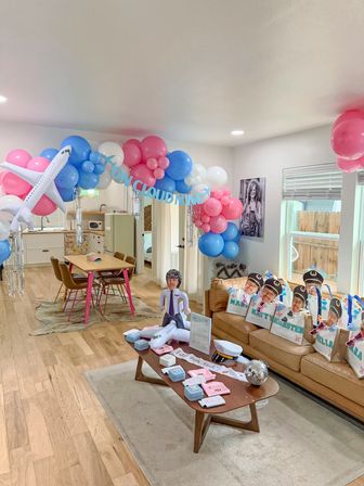 Ultimate Bachelorette Party Decor Package with Personalized Backdrops, Balloon Garlands, Fiancé Face Fans, and More image 6