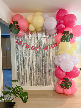 Ultimate Bachelorette Party Decor Package with Personalized Backdrops, Balloon Garlands, Fiancé Face Fans, and More image 8