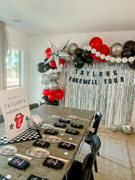 Ultimate Bachelorette Party Decor Package with Personalized Backdrops, Balloon Garlands, Fiancé Face Fans, and More image 4