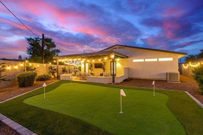 Tropic Oasis II: Bali-Inspired Villa with Heated Pool, Putting Green & Outdoor Lounge image 6