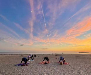 Beach Yoga on Tybee Island or Downtown Savannah image 3