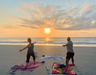 Beach Yoga on Tybee Island or Downtown Savannah image 6