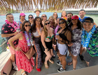 Tiki Boat Bachelorette Party Customized to Your Theme image