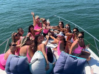 Luxury 45' Viking Princess Yacht Party with Water Toys & Bluetooth Sound System Onboard (BYOB) image 13