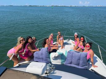 Luxury 45' Viking Princess Yacht Party with Water Toys & Bluetooth Sound System Onboard (BYOB) image