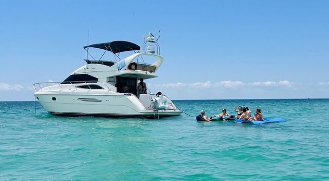 Luxury 45' Viking Princess Yacht Party with Water Toys & Bluetooth Sound System Onboard (BYOB) image 5