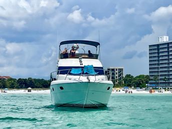 Luxury 45' Viking Princess Yacht Party with Water Toys & Bluetooth Sound System Onboard (BYOB) image 3