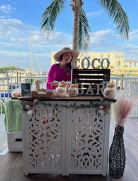 Delicious Decorated Coconuts Delivery: Opened Fresh with Custom Logo Options image 5