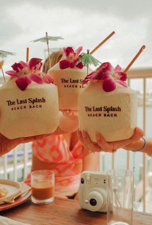 Delicious Decorated Coconuts Delivery: Opened Fresh with Custom Logo Options image 1