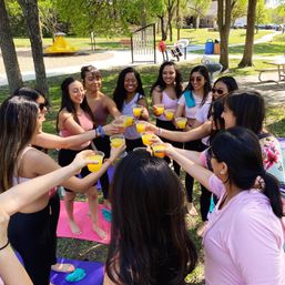 Custom Yoga Class with Fun Playlists, Mimosa Add-Ons, and Cold Lavender Eye Towels image 3