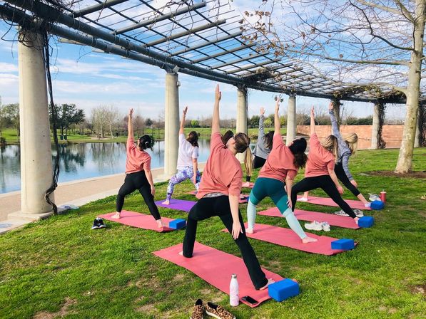 Private Yoga Class with Custom Playlists, Mimosa Add-Ons, and Cold Lavender Eye Towels image 6