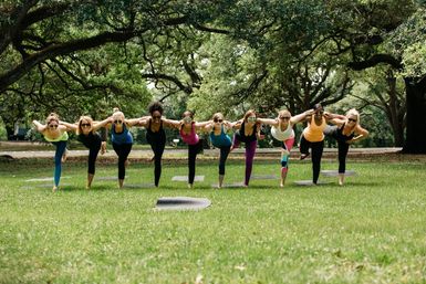 Custom Yoga Class with Fun Playlists, Mimosa Add-Ons, and Cold Lavender Eye Towels image 1