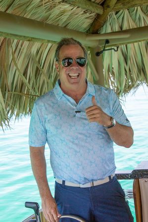 The Pink Dolphin: Private Crab Island Tiki Charter (Up to 18 People) image 22