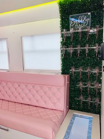 Pink Party Bus with Bubbly Bar, Photo Booth, Club Music & Lighting in Luxurious BYOB Party on Wheels image 7