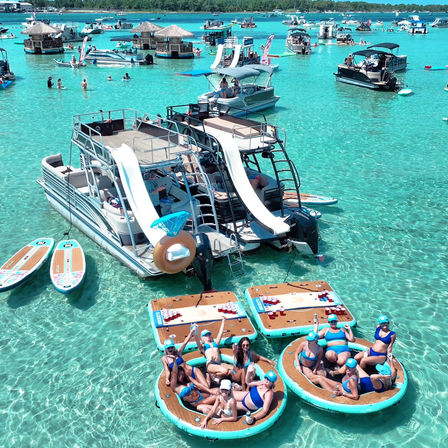 Double-Decker Tritoon Boat Charters with Emerald Coast Island Excursions image 4