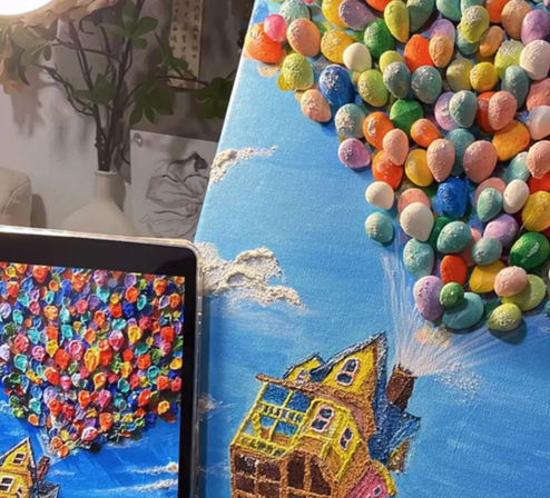 The Mixed Media Art Party at Creation Fine Art Studios image 1