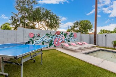 Love Oasis II: Luxury Vacation Home with Pool + Spa, Chic Decor & Secret Photo Booth image 3