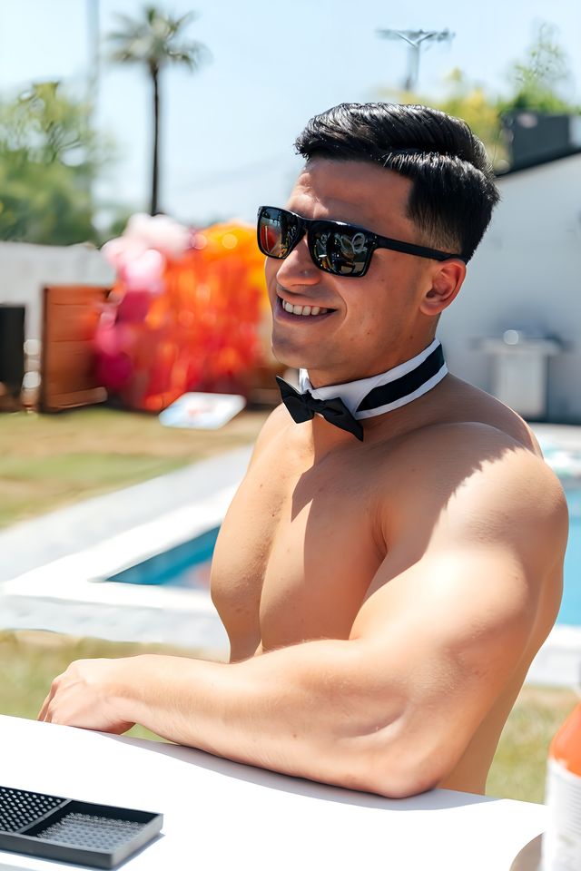 Hire a cabana boy or party butler to bartend, host games, and spice up your Nashville bachelorette party​ image 3
