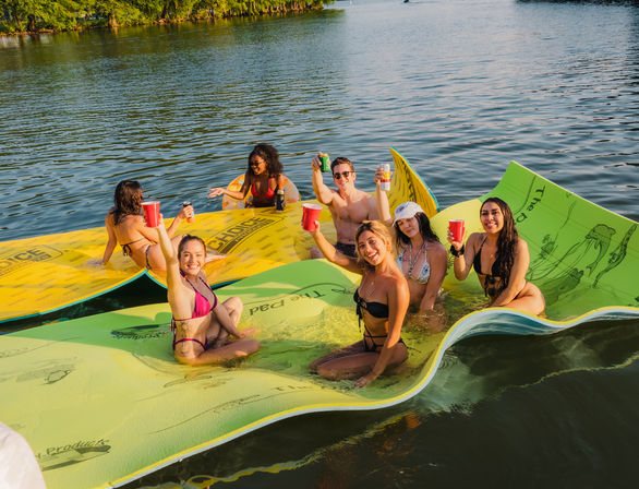 Party Pontoon Charter for 14 Passengers with BYOB, Good Vibes & Captain Included image 1