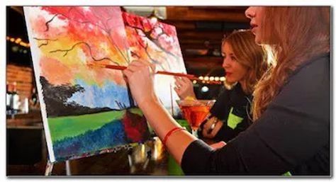 Private Paint + Sip Class at Your Home Rental or Special Event image