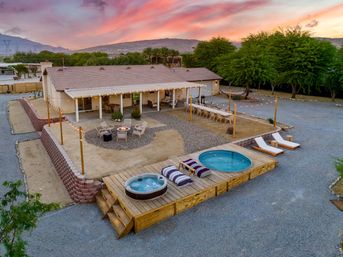Desert Moon One Acre Property: Fully Fenced with Pickleball Court, Cowboy Pool, Hot Tub + Airstream image 3