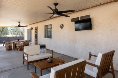 Desert Moon One Acre Property: Fully Fenced with Pickleball Court, Cowboy Pool, Hot Tub + Airstream image 30