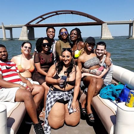 13-Person 29' Aloha Double Decker with Waterslide on Lewisville Lake (BYOB) image 2