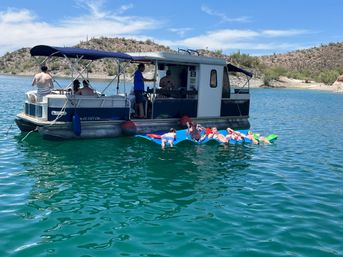 Lake Pleasant Pontoon Boat Rental With Captain & All The Extras Included! image 36
