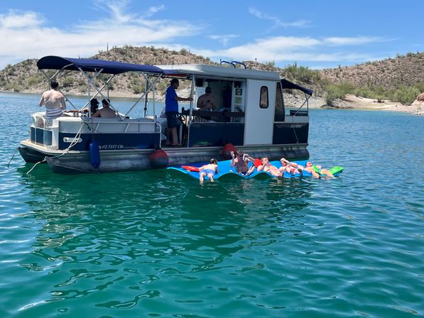 Lake Pleasant Pontoon Boat Rental With Captain & All The Extras Included! image 36