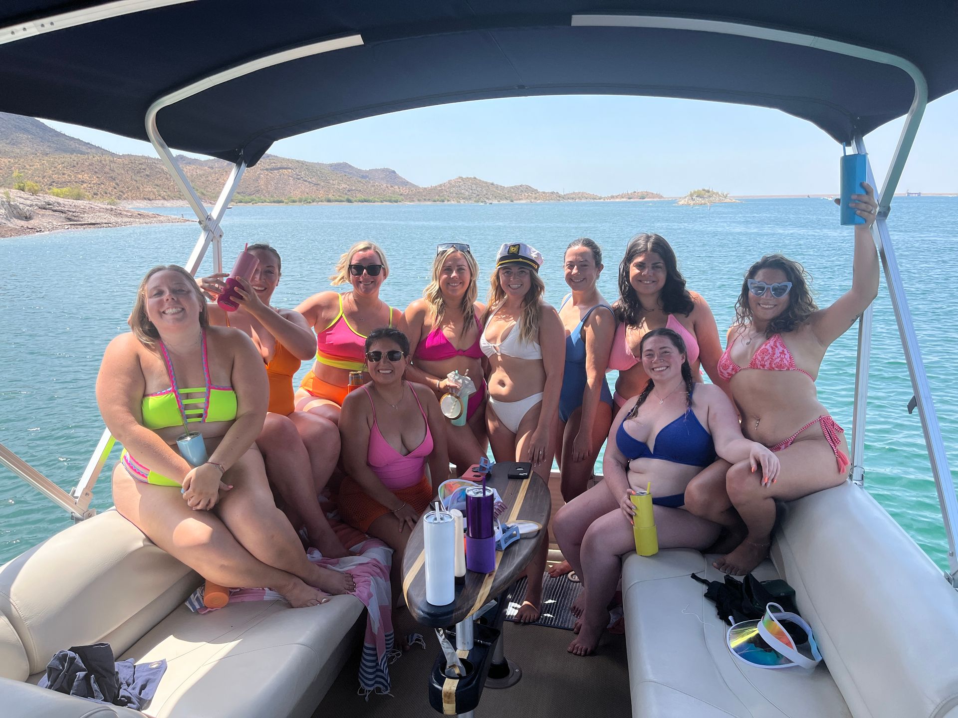 Private Pontoon Charter with Captain, Lake Pleasant.  Paddleboards, Water toys, Bathroom... image 1