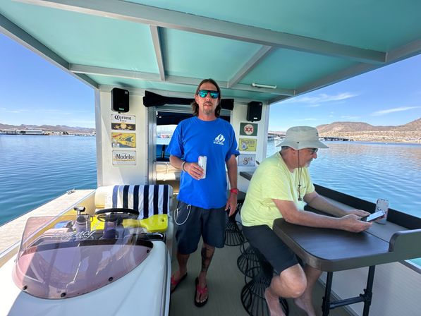 Lake Pleasant Pontoon Boat Rental With Captain & All The Extras Included! image 29