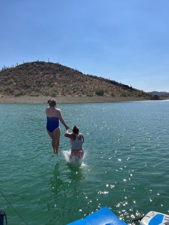 Private Pontoon Charter with Captain, Lake Pleasant.  Paddleboards, Water toys, Bathroom... image 28