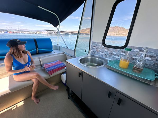 Private Pontoon Charter with Captain, Lake Pleasant.  Paddleboards, Water toys, Bathroom... image 17