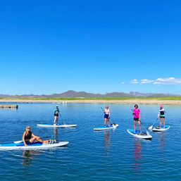 Private Pontoon Charter with Captain, Lake Pleasant.  Paddleboards, Water toys, Bathroom... image 2