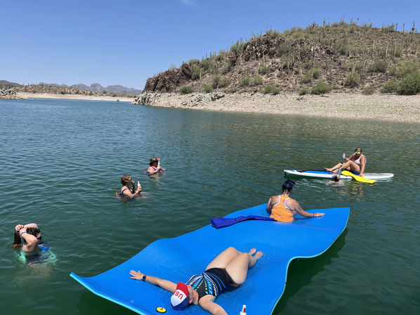 Lake Pleasant Pontoon Boat Rental With Captain & All The Extras Included! image 25