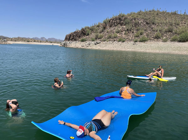 Private Pontoon Charter with Captain, Lake Pleasant.  Paddleboards, Water toys, Bathroom... image 30