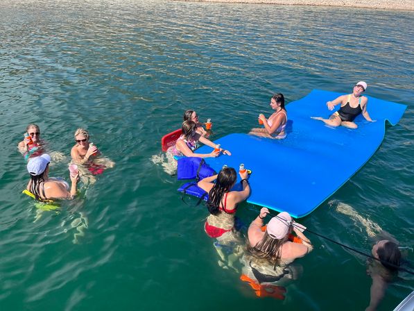 Lake Pleasant Pontoon Boat Rental With Captain & All The Extras Included! image 24