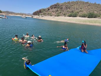 Lake Pleasant Pontoon Boat Rental With Captain & All The Extras Included! image 32