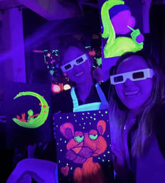 Private Sip & Paint Party with Fluorescent Art image