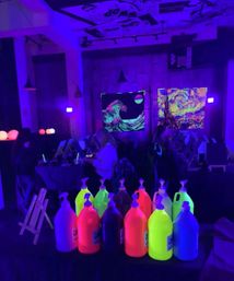 Private Sip & Paint Party with Fluorescent Art image 5