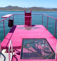 Boat Yoga Aboard an Insta-Worthy Pink Party Barge with Yoga Mats & Complimentary Mimosas Included image 3