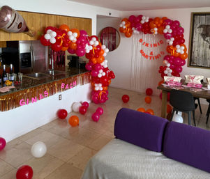 Golden Hour Ultimate Decor Package: Balloons, Backdrop, Bridal Suite, Custom Swag & More! image 9