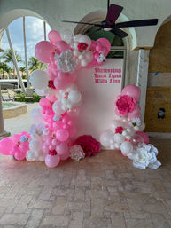 Golden Hour Ultimate Decor Package: Balloons, Backdrop, Bridal Suite, Custom Swag & More! image 5