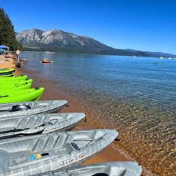 Explore the Shoreline of Lake Tahoe: Single or Double Kayak Rental image 1