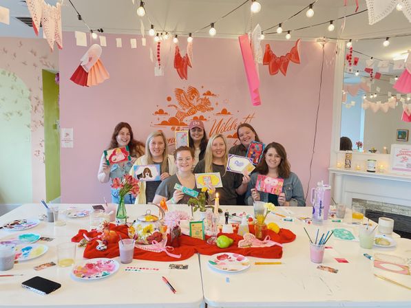 Sip and Paint Party: Create Your Own Cute Little Canvas image 1