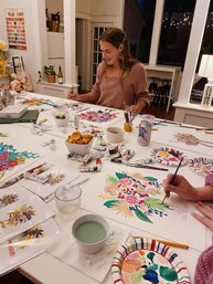 Sip and Paint Party: Create Your Own Cute Little Canvas image 16