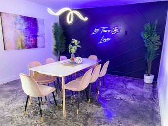 Love Oasis: Luxury Villa with Heated Pool, Mini Golf & Neon Vibes image 3