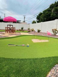 Love Oasis: Luxury Villa with Heated Pool, Mini Golf & Neon Vibes image 23