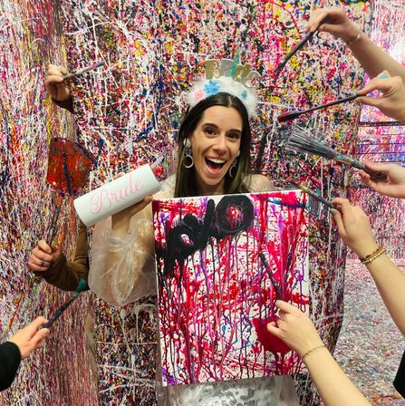 Mobile Splatter Room Experience: We Bring the Fun to You with Body Coverings & Paint Provided image 9