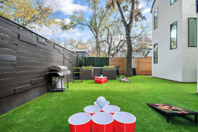 Twin Homes Oasis: Double the Space, Double the Fun with Fire Pit + Backyard Games image 29